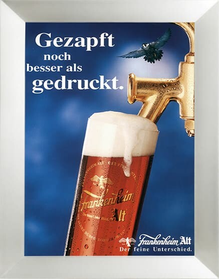 ANzeige für Frankenheim Alt – Gezapft noch besser als gedruckt