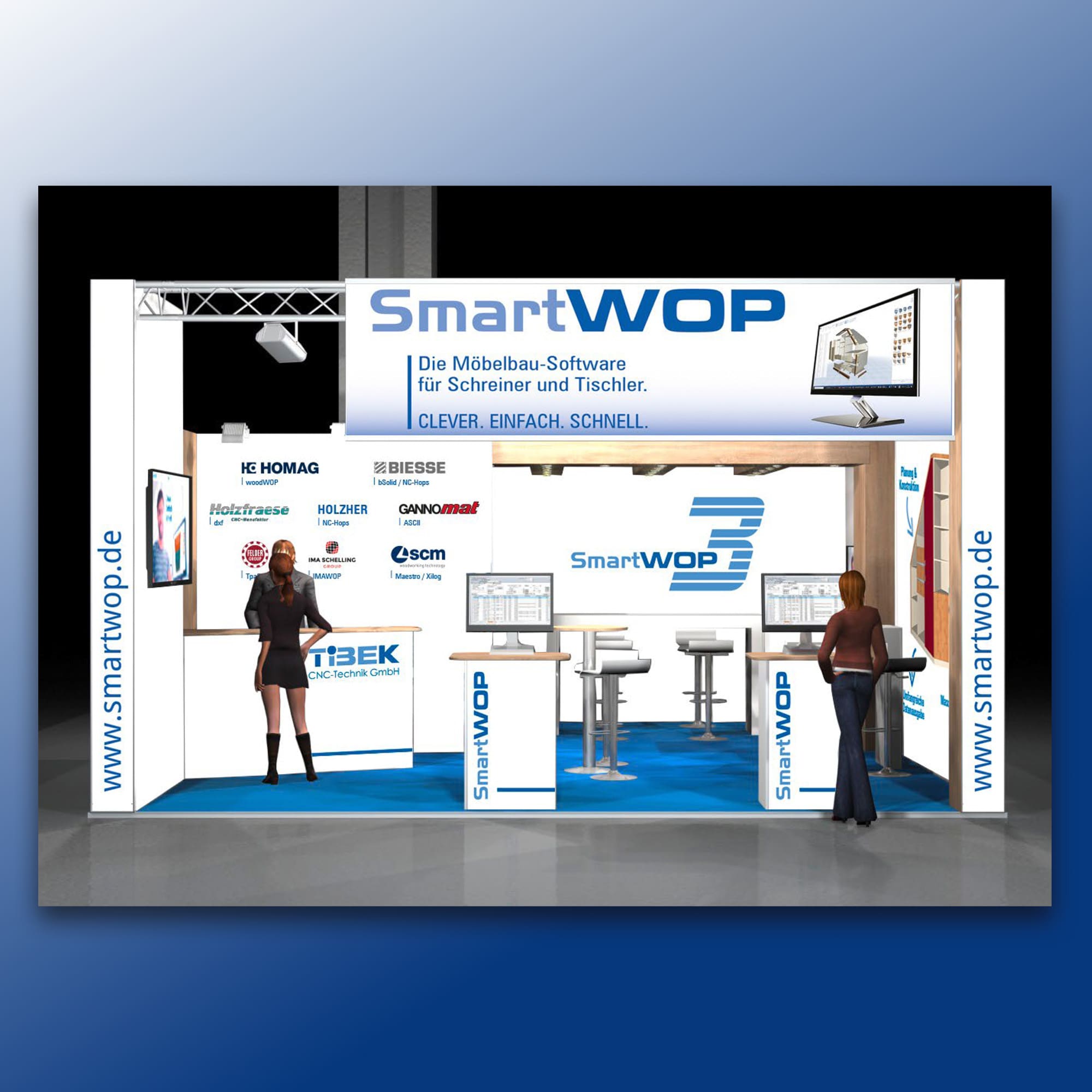 Tibek Messestandgrafiken