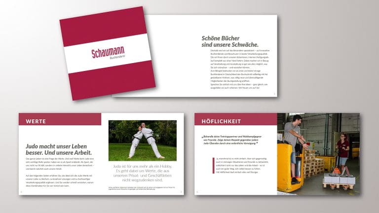 GESTALTUNG UND PRODUKTION VON IMAGEBROSCHÜREN