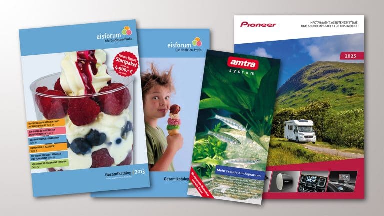 KATALOGGESTALTUNG UND -PRODUKTION