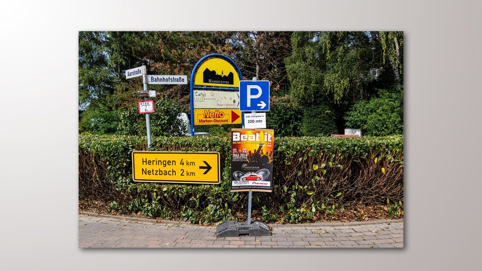 Beat it-Festival Veranstaltungsplakat im Einsatz