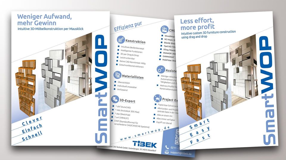 Werbegrafik Grafikdesign SmartWOP CI – Flyer