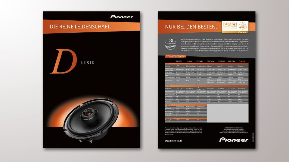 Pioneer-Prospekt D-Serie