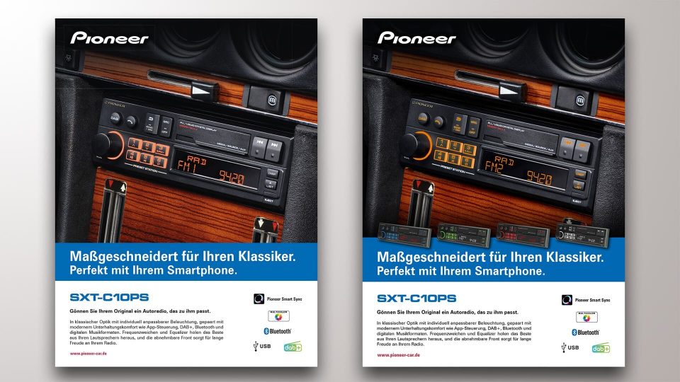 Pioneer-Kampagne SXT-C10PS – Anzeigen
